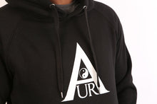 Load image into Gallery viewer, Black White Logo - Aura Hoodie