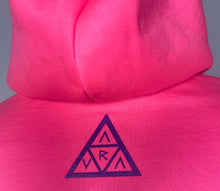 Load image into Gallery viewer, Neon Pink - Aura Hoodie - Purple Logo
