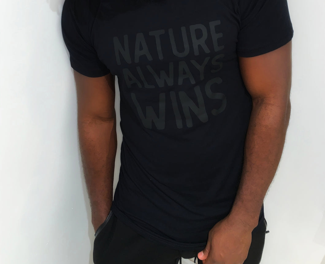 Nature Always Wins - Black on Black (Men)