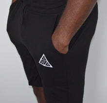 Load image into Gallery viewer, Aura Shorts - Black/White Logo
