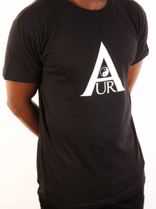 Black Aura Tee - White Logo