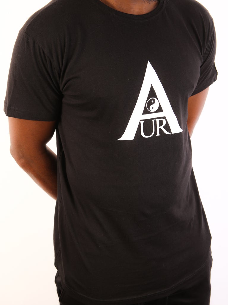 Black Aura Tee - White Logo
