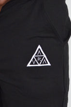 Load image into Gallery viewer, Aura Shorts - Black/White Logo
