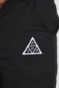 Aura Shorts - Black/White Logo