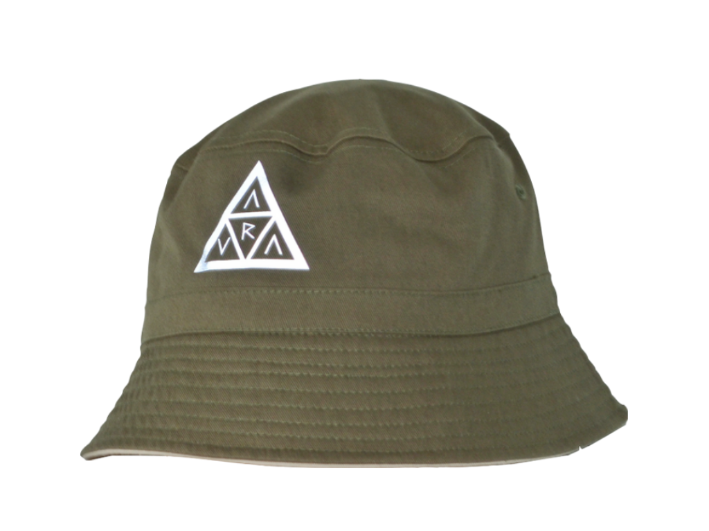 Aura Bucket Hat - Green/Cream - Reversible