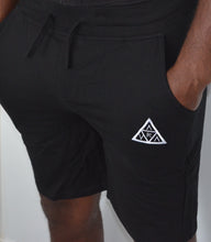 Load image into Gallery viewer, Aura Shorts - Black/White Logo
