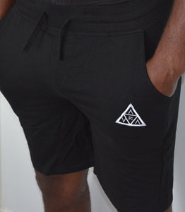 Aura Shorts - Black/White Logo