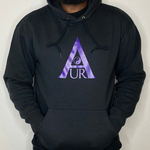 Black Hoodie - Purple Logo